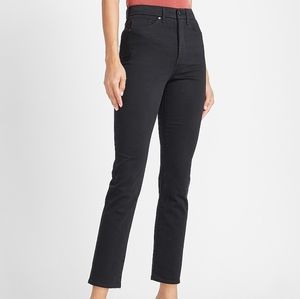 Express High Waisted Slim Black Jeans